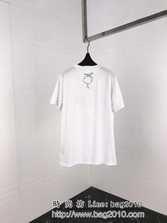 BURBERRY巴寶莉 19早春新款 老佛爺限定款 塗鴉印花短袖T-shirt 數碼印花刺繡 男女同款 ydi2524